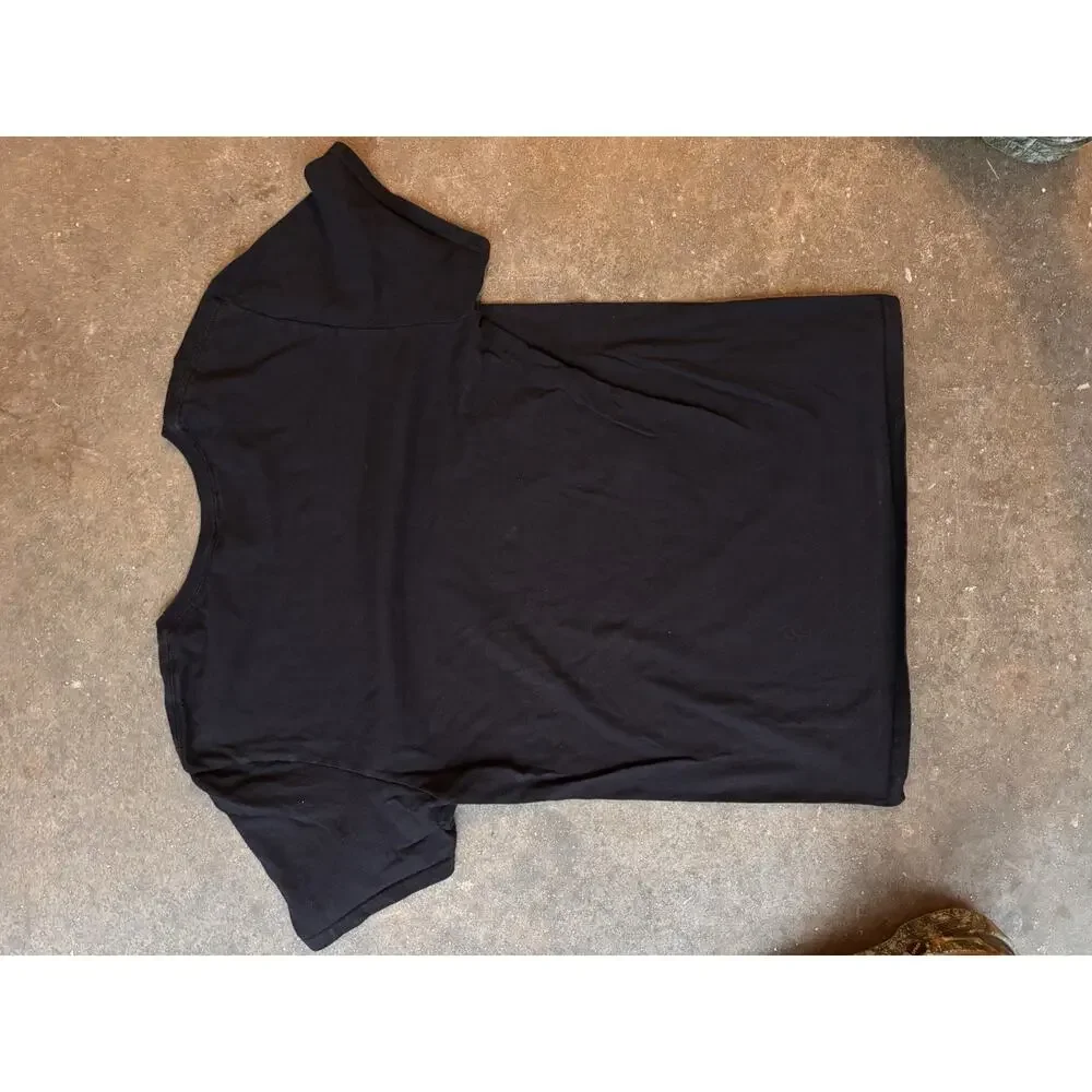 Aaliyah Crewneck T-Shirt Women’s Medium Black Purple Airbrush Y2K Artwork hiphop - Picture 6 of 6